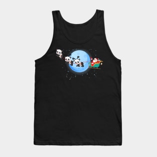 Santa Claus Riding Panda Tank Top